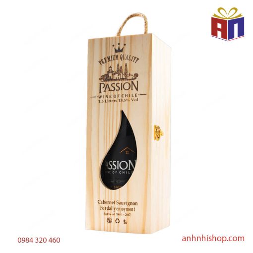 Rượu vang đỏ Passion Cabernet Hộp gỗ Chai 1500ml