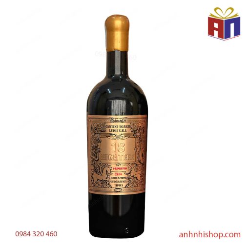 Rượu vang Eighteen 18 Primitivo